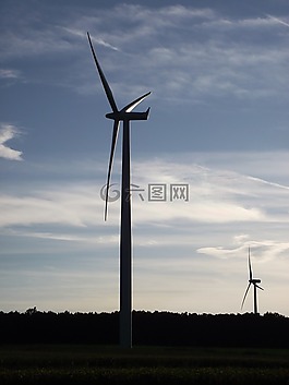 风电,风能,天空