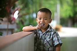 孩子们,可爱,微笑