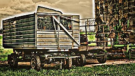 农业,hdr,拖车