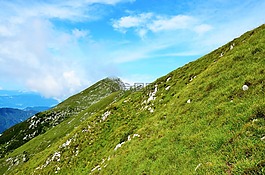 山,天空,小山