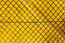 篱笆,网格,黄色