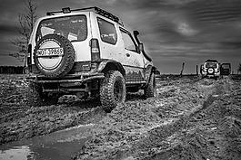 越野,4 x 4,车