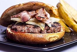 汉堡,食品,肉类