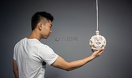 肌肉,男人,灯具