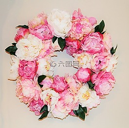 花圈,装饰,鲜花