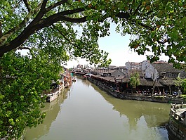 风景,河流,古镇