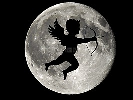 月亮,望月,天使