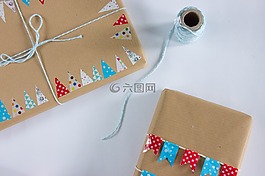 礼品,麻绳,包装