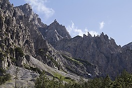 侧,山,高山