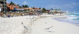 坎昆,墨西哥,海滩