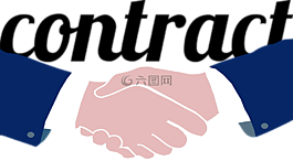 合同,手,握手