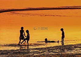 koh samui,儿童,播放