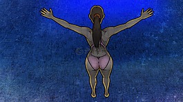妇女,舞蹈,图
