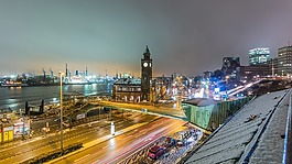 全景,城市,城市景观