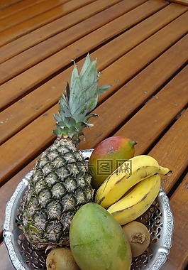 水果,菠萝,漫画