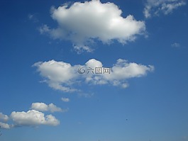 蓝色,背景,天空