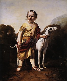 恺撒 van everdingen,男孩,狗