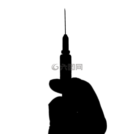 疫苗,侧影,手