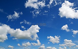 天空,云,蓝蓝的天空