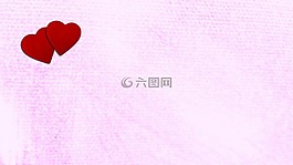 红色,心,两颗心