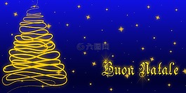 蓝色,圣诞节快乐,圣诞节