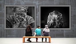 画廊,妇女,图像