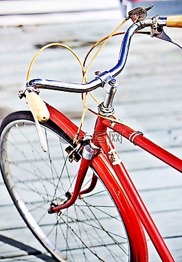 自行车,复古,老