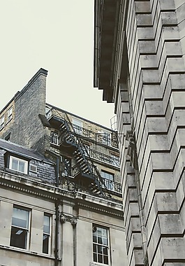 伦敦,院,外部楼梯