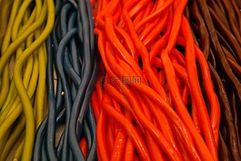 套索,lakritzstangen,黄色