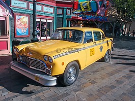 出租车,车,老