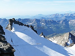 大天堂,山,雪