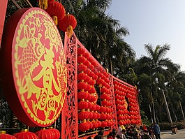 中国春节,红灯笼,春