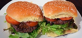 汉堡包,beefburgers,牛肉