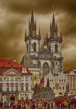 大教堂,塔,钟塔