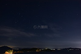 星空,延时,日本