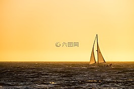 通过技术,大洋,帆船