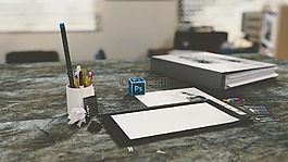 办公室,办公桌,计算机