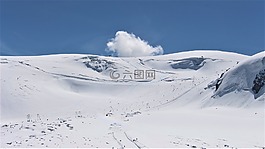 雪,冬天,山