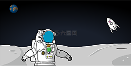 月亮,宇航员,行星