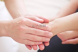 手,妈妈,持有