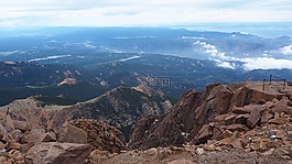 派克峰,山,高山