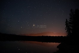 月亮,天空,黄昏