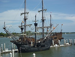 海盗船,帆船,老