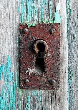 锁,老,氧化