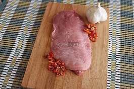 肉,牛排肉,猪排