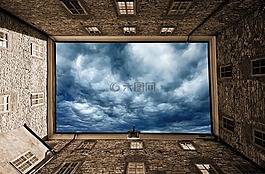 天空,云,建设