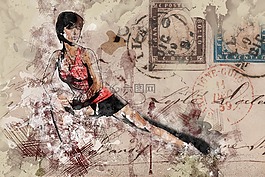 艺术,拼贴画,设计