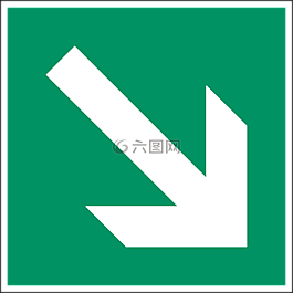 箭头,向下,绿色