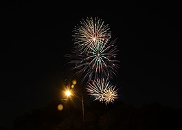 7 月 4 日,独立日,烟花
