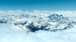 布鲁斯,山,高加索地区